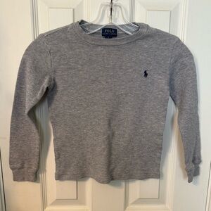 Polo by Ralph Lauren Gray Kids Long Sleeve Shirt
Thermal -Heather Gray size 6
